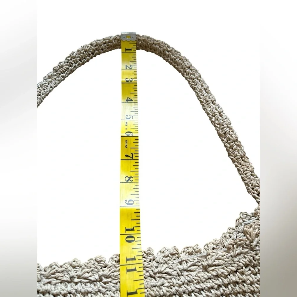 Capelli Straworld Floral Straw Crochet Shoulder Bag Boho Summer Beach Purse - Picture 14 of 16